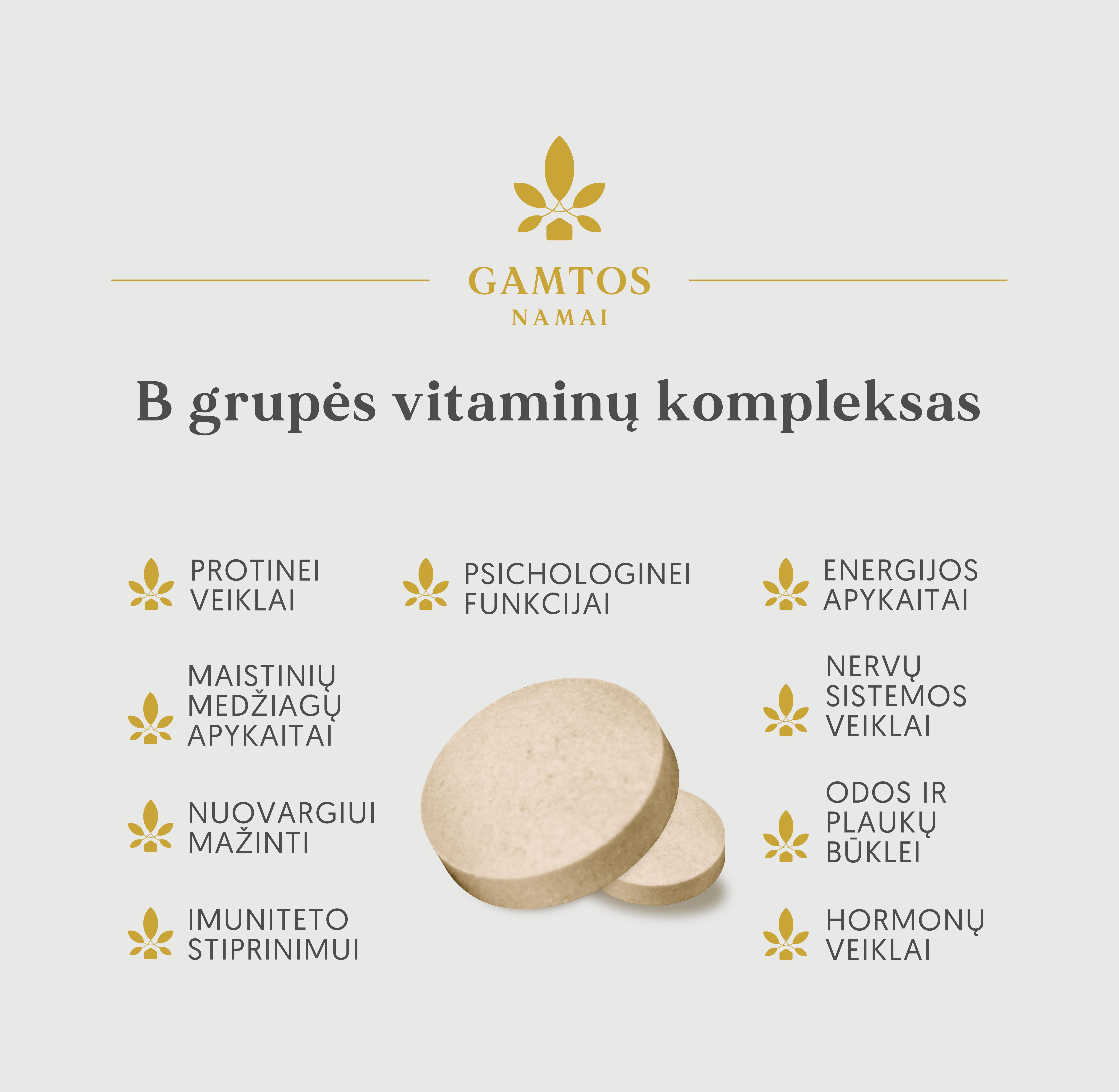 B GRUPĖS VITAMINŲ KOMPLEKSAS N90