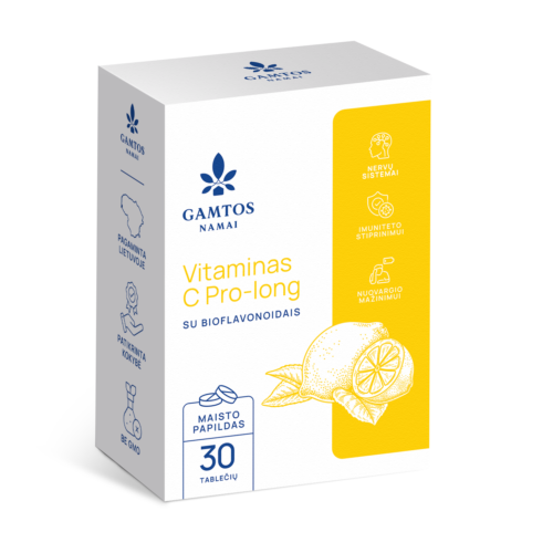 VITAMINAS C PROLONG 500 mg N30