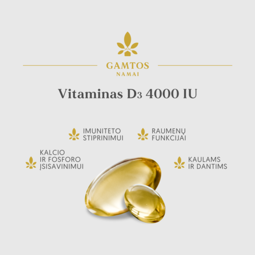 Vitaminas D3 4000 iu