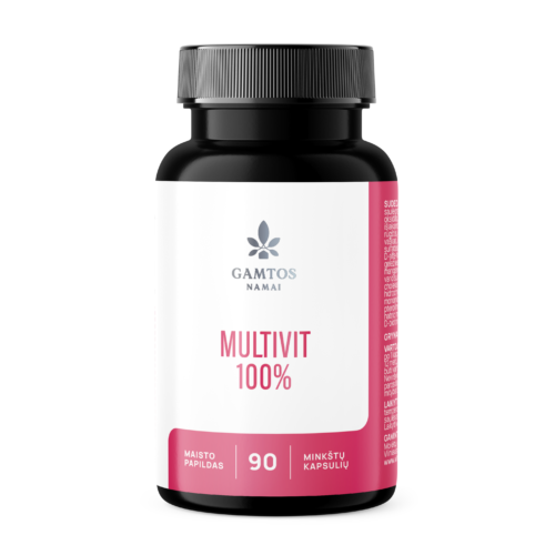 MULTIVITAMINŲ KOMPLEKSAS MULTIVIT 100% N90