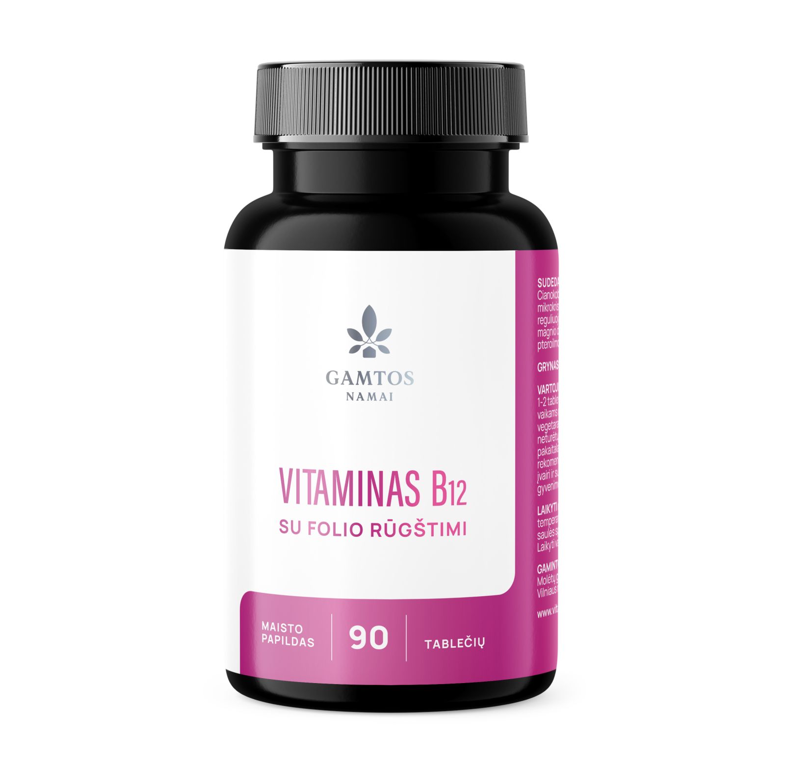 Vitaminas B12+Folio rūgštis N90