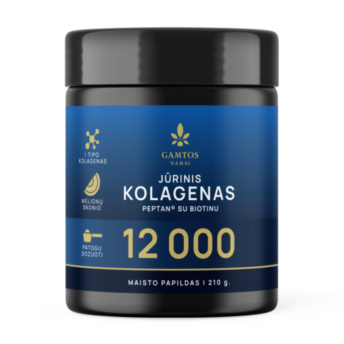 JŪRINIS KOLAGENAS PEPTAN® 12 000 SU BIOTINU BE SALDIKLIO