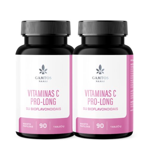 1+1 Vitaminas C PROLONG su bioflavanoidais 500 mg N90