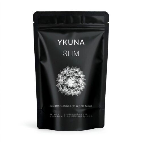 YKUNA SLIM – prabangus skaidulų kompleksas su probiotikais (225 g) mangų ir ananasų skonio