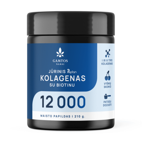 Jūrinis kolagenas PEPTAN® 12 000 su biotinu – melionų skonio