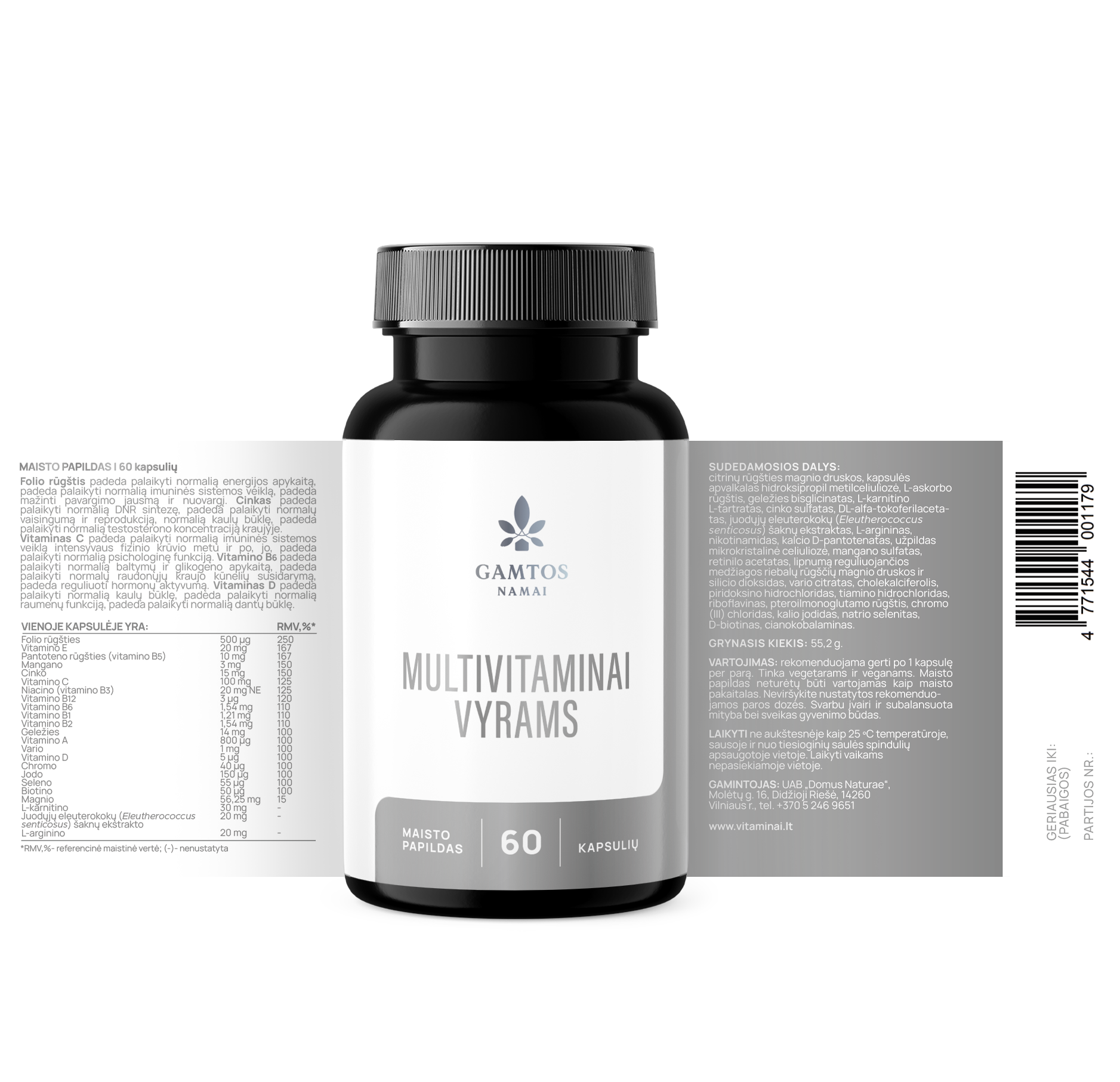 MULTIVITAMINAI VYRAMS N60
