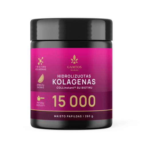 Hidrolizuotas kolagenas COLLinstant® 15 000 su biotinu – arbūzų skonio