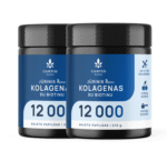 1+1 Jūrinis kolagenas PEPTAN® 12 000 su biotinu – vyšnių skonio